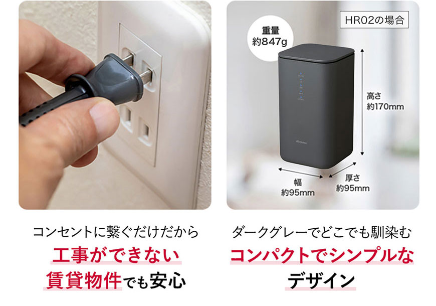 外付けハードディスク・ドライブ docomo Home5G home 5G コンセントに挿すだけ！工事不要でかんたんにすぐ使える